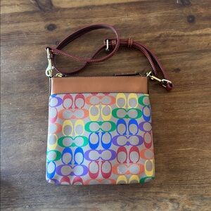 Coach Vibrant Multicolor Crossbody Bag